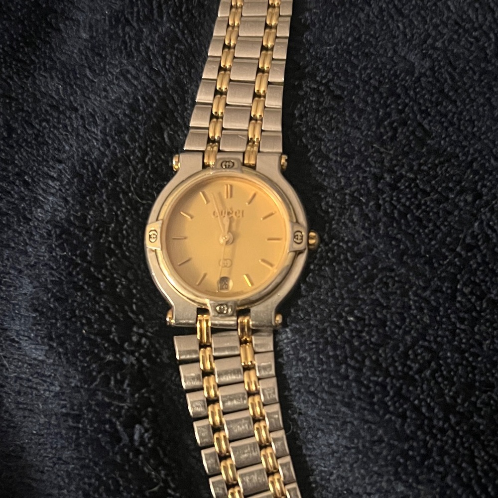 Gucci Two-Tone Gold and Silver Timepiece